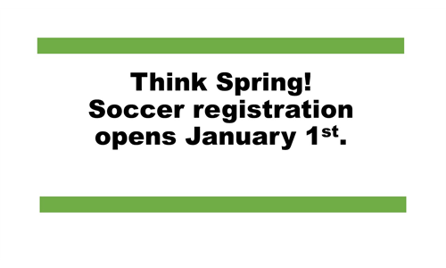 Spring Registration begins in January